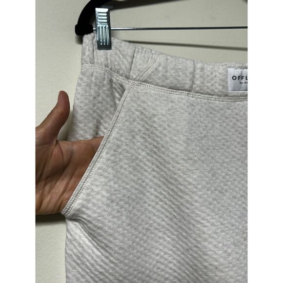 OFFLINE by AERIE Summer Lights Terry Jogger Oatmeal, Sz L - Picture 3 of 12